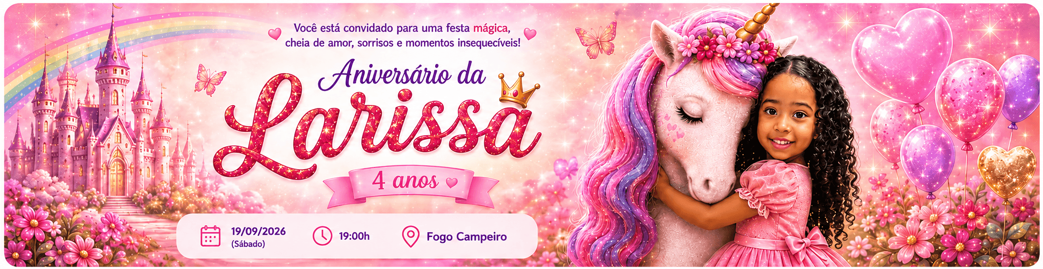 Aniversário de Larissa — 19/09/2026, Fogo Campeiro Brasília